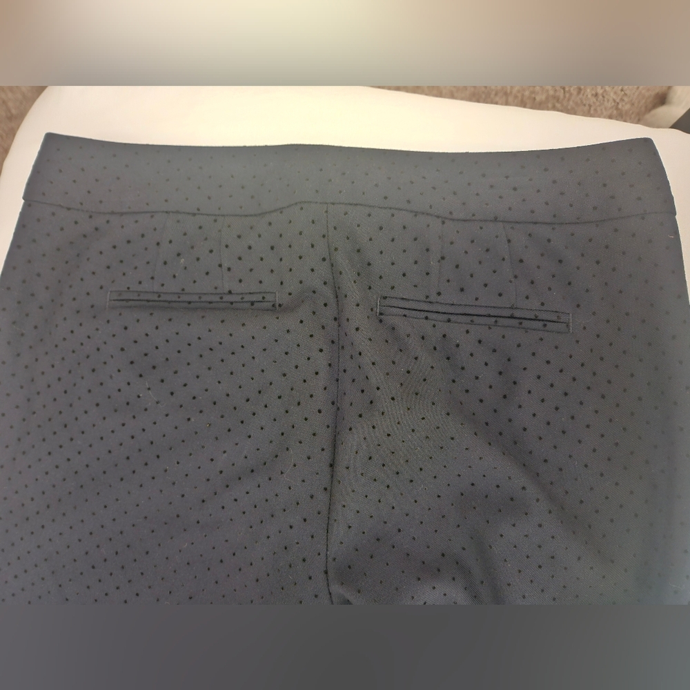 TALBOTS Swiss Dot Tulip Hem "Hampshire" Cropped Pants | SZ 4 - Picture 5 of 11